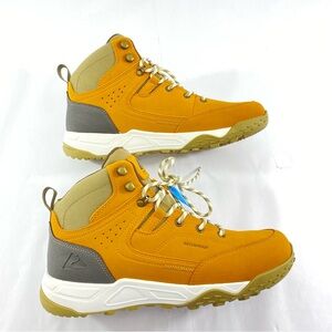 Ozark Trail Waterproof Tan Gray Hiking Men’s Size 10 1/2 Leather Boots NEW